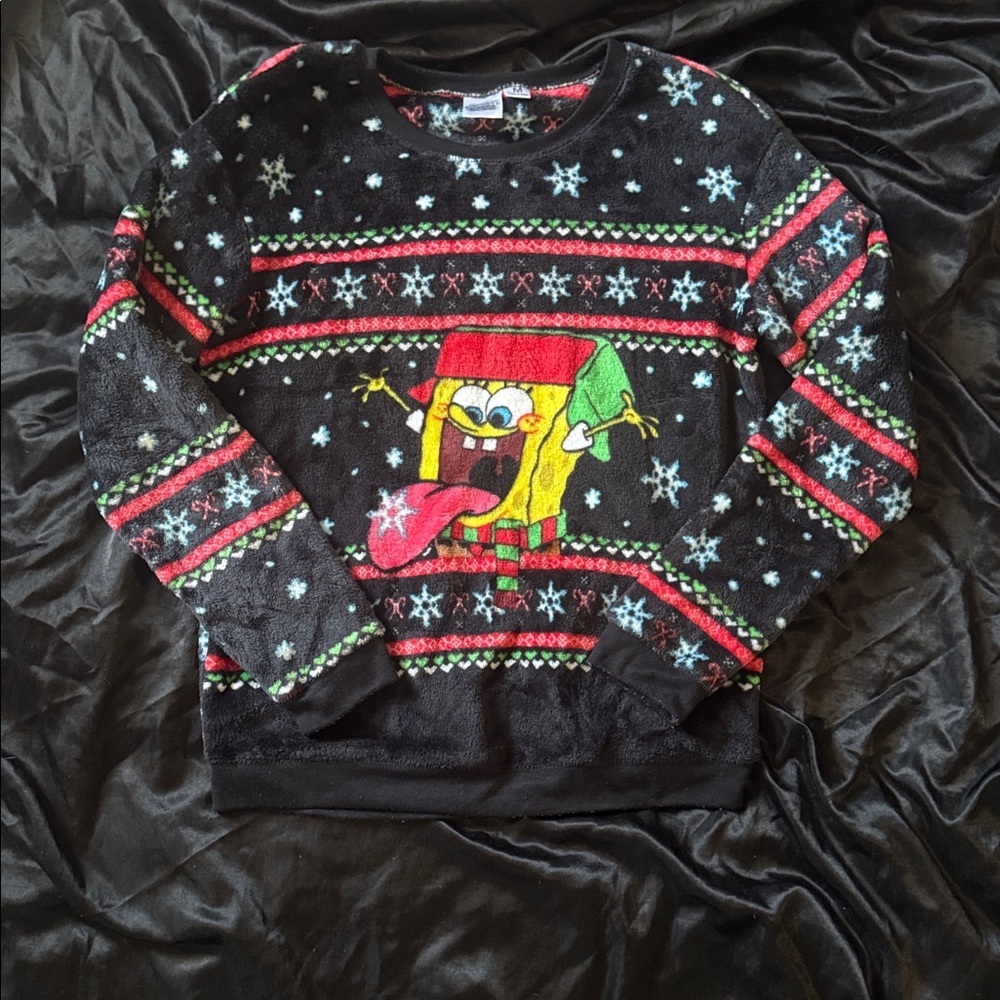 SpongeBob SquarePants Black and Red Kids Pajama Top